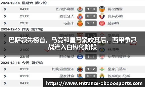 巴萨领先榜首，马竞和皇马紧咬其后，西甲争冠战进入白热化阶段